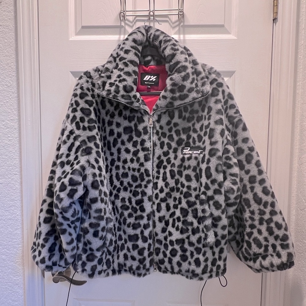 Fluffy Leopard-print Jacket